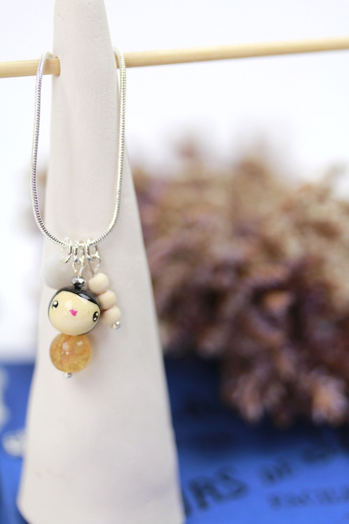 (image pour) Collier Hisaé Miel